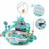 2 In 1 Electronic Fishing Game Toys With Sound Light USB Powered Maglev Track Fishing Pool Educational Toys For Kids Gifts Lake Green