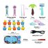 2 In 1 Electronic Fishing Game Toys With Sound Light USB Powered Maglev Track Fishing Pool Educational Toys For Kids Gifts Lake Green