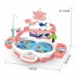2 In 1 Electronic Fishing Game Toys With Sound Light USB Powered Maglev Track Fishing Pool Educational Toys For Kids Gifts Lake Green