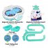 2 In 1 Electronic Fishing Game Toys With Sound Light USB Powered Maglev Track Fishing Pool Educational Toys For Kids Gifts Lake Green