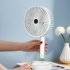 2 In 1 Hand Fan 1800mAh USB Rechargeable Small Pocket Fan Portable Handheld Mini Fan For Outdoor Travel Two in one handheld