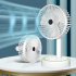 2 In 1 Hand Fan 1800mAh USB Rechargeable Small Pocket Fan Portable Handheld Mini Fan For Outdoor Travel Two in one handheld
