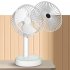 2 In 1 Hand Fan 1800mAh USB Rechargeable Small Pocket Fan Portable Handheld Mini Fan For Outdoor Travel Two in one handheld