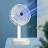 2 In 1 Hand Fan 1800mAh USB Rechargeable Small Pocket Fan Portable Handheld Mini Fan For Outdoor Travel Two in one handheld