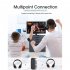 2 In 1 J23 Bluetooth compatible 5 0 Audio  Transmitter  Receiver Built in Microphone Noise Cancelling Wireless Audio Adapter Converter black