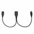 2 In 1 Micro Usb Otg Data  Cable Host Power Y Splitter Can Be Externally Powered For Mobile Phone Tablet Compatible For Android Windows black