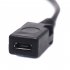 2 In 1 Micro Usb Otg Data  Cable Host Power Y Splitter Can Be Externally Powered For Mobile Phone Tablet Compatible For Android Windows black