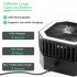 2 In 1 Mini Cooling Fan With Led Light Portable Foldable Adjustable Height Angle Usb Rechargeable Air Cooler Fan White