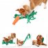 2 In 1 Pet Dog Puzzle Toys Bite resistant Tear resistant Carrot Shape Hide Seek Toy For Small Medium Dogs orange
