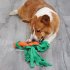 2 In 1 Pet Dog Puzzle Toys Bite resistant Tear resistant Carrot Shape Hide Seek Toy For Small Medium Dogs orange