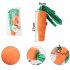 2 In 1 Pet Dog Puzzle Toys Bite resistant Tear resistant Carrot Shape Hide Seek Toy For Small Medium Dogs orange