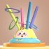 2 In 1 Skipping Rope Ring Toss Game Machine Multifunctional Cartoon Toys Indoor Outdoor Game For Kids Gifts pink