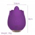 2 In 1 Women Rose Vibrator Sex Toys 9 Vibration Modes Clitoris Sucker Stimulator Tongue Masturbator Sex Toy purple