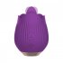 2 In 1 Women Rose Vibrator Sex Toys 9 Vibration Modes Clitoris Sucker Stimulator Tongue Masturbator Sex Toy purple
