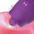 2 In 1 Women Rose Vibrator Sex Toys 9 Vibration Modes Clitoris Sucker Stimulator Tongue Masturbator Sex Toy purple
