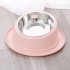2 In1 Feeding  Bowl Inclined Surface Leak proof Non slip Neck Protector Cat Food Bowl 14 22cm gray