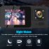 2 Inch 1080p Dash Cam Car DVR Front Rear Inside Camera Infrared Night Vision Recorder Seamless Loop Recording black