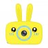 2 Inch HD Screen Digital Mini Camera Kids Cartoon Cute Camera Toys Outdoor Photography Props for Child  Yellow rabbit