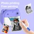 2 Inch Kids Camera 1080P Video Recorder Portable Digital Camera Toy Photo Instant Printing Mini Toddler Camera Blue