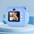 2 Inch Kids Camera 1080P Video Recorder Portable Digital Camera Toy Photo Instant Printing Mini Toddler Camera Blue