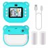 2 Inch Kids Camera 1080P Video Recorder Portable Digital Camera Toy Photo Instant Printing Mini Toddler Camera Blue