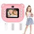 2 Inch Kids Camera 1080P Video Recorder Portable Digital Camera Toy Photo Instant Printing Mini Toddler Camera Blue