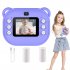 2 Inch Kids Camera 1080P Video Recorder Portable Digital Camera Toy Photo Instant Printing Mini Toddler Camera Blue