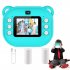 2 Inch Kids Camera 1080P Video Recorder Portable Digital Camera Toy Photo Instant Printing Mini Toddler Camera Blue