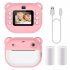2 Inch Kids Camera 1080P Video Recorder Portable Digital Camera Toy Photo Instant Printing Mini Toddler Camera Blue