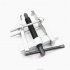 2 Jaw Gear Pullers  Chromium Vanadium Steel Adjustable Clamping Bearing Puller  Pump Wall Pulley Remover For Automotive Flywheel  Motorcycle Wheel 65mm 2 jaw pu