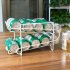 2 Layers Tabletop Storage Rack for Refrigerator Drink Can Beer Cola Shelf As shown