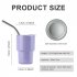 2 Oz Mini Tumbler Shot Glass With Straw And Lid Stainless Steel Double Wall Insulated Vacuum Cups Shot Glass Tumblers For Cocktail Coffee Whiskey Beer light blu
