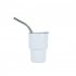 2 Oz Mini Tumbler Shot Glass With Straw And Lid Stainless Steel Double Wall Insulated Vacuum Cups Shot Glass Tumblers For Cocktail Coffee Whiskey Beer White 2oz