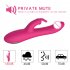 2 PCS Dual G Spot Rabbit Vibrator Clitoral Massager Nipple Stimulator Vibrator Sex Toys For Female Couples Women Purple