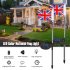 2 PCS LED Solar Ground Flag Light Waterproof Garden Decoration Cool Courtyard Lawn Light British flag