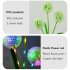 2 Pack Solar 3 head Flowers Light Outdoor IP65 Waterproof 2 Modes 3 in 1 Flowers Solar Powered Lights For Garden Yard Decor Colorful light