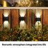 2 Pack Solar Up Down Wall Lights Outdoor Sconce IP65 Waterproof Solar Fence Light For Home Garden Porch Decoration warm light 10LED