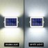 2 Pack Solar Wall Lights 4LED Up Down Solar Sconce IP65 Waterproof Outdoor Fence Solar Lamp For Garden Porch Decoration warm light