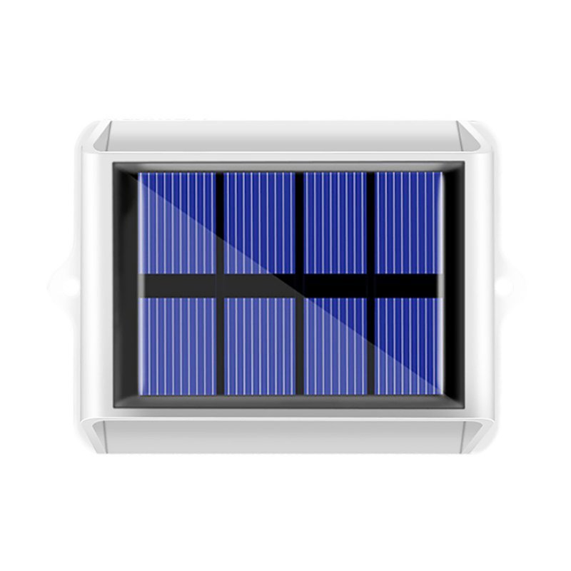 2 Pack Solar Wall Lights 4LED Up Down Solar Sconce IP65 Waterproof Outdoor Fence Solar Lamp