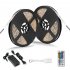 2 Packed 16 4 FT 150 LEDs SMD 5050 RGB Strip Light Kit Weather proof Color Changing Strong Adhesive Decoration Lighting with 44 key Remote Control and 5A US Pow
