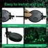 2 Packs Halloween Scary Eyeball Solar Stake Lights Outdoor Weatherproof Garden Stake Lights Halloween Decorations For 8 10 Hours 8 led