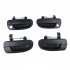 2 Pairs Outside Door Handle Front Rear Left Right for Hyundai Accent  black