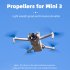2 Pairs Propeller Props Blade Tpu Lightweight Wing Fans Compatible For Dji Mini 3 Drone Replacement Parts 2 pairs