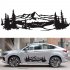 2 Pcs 50   150cm Universal Tree Sticker Mountain Scene Northern Great Car Sticker Vinyl Truck Rv Toy Transporter Accessories Vehicles Cars blue