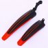2 Pcs Bicycle Cycling Front and Rear Mud Mountain Bike Tire Fenders Guards Mud Set Red