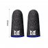 2 Pcs Finger Sleeve Non slip Breathable Game Controller Thumb Sleeves Sensitive Touch screen Gaming Gloves black pair