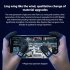 2 Pcs Finger Sleeve Non slip Breathable Game Controller Thumb Sleeves Sensitive Touch screen Gaming Gloves black pair