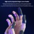 2 Pcs Finger Sleeve Non slip Breathable Game Controller Thumb Sleeves Sensitive Touch screen Gaming Gloves black pair
