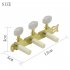 2 Pcs Knob String Tuning Pegs Key wheel Chord button Knobs for Acoustic Guitar  Gold
