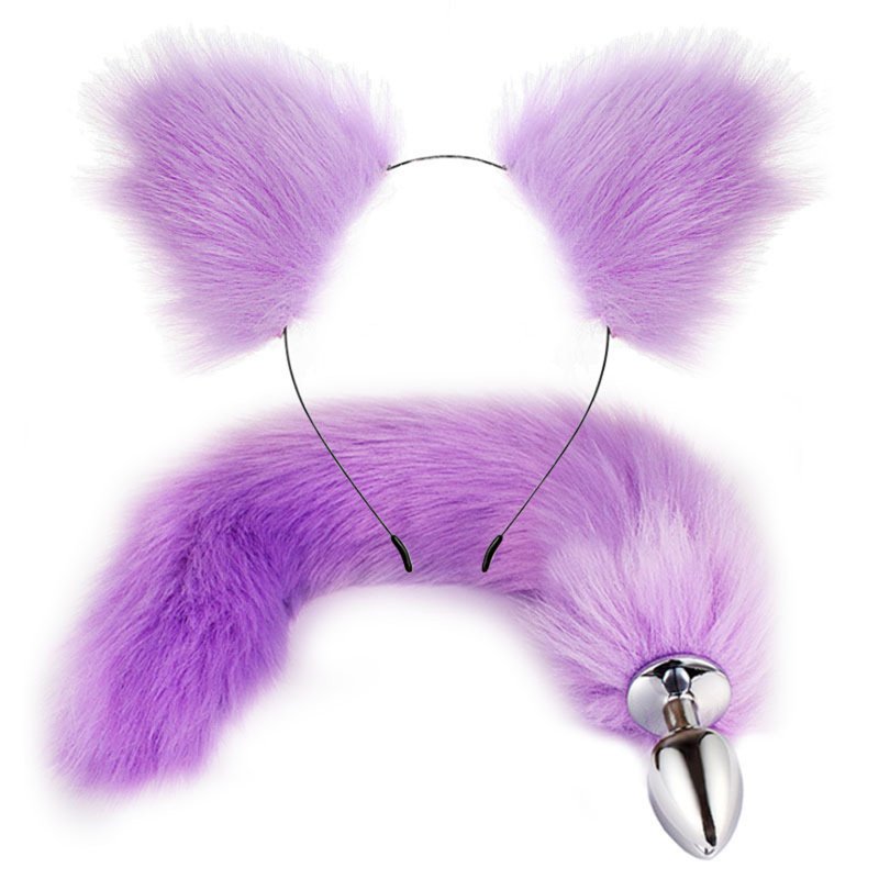 2 Pcs Set Anal Beads Tail Anal Butt Plug Sex Products For Adults Erotic Toys